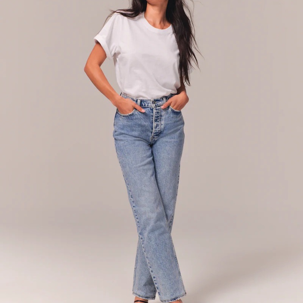 Abercrombie and Fitch The Dad high rise jean
